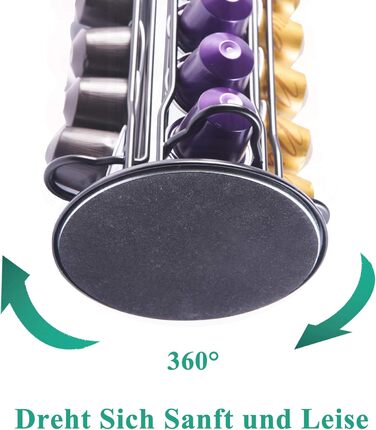 Організатор для капсул Dolce Gusto та Nespresso, шухляда на 20 капсул, чорний