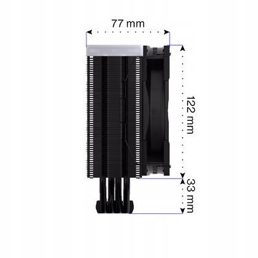 Кулер для процесора Endorfy Fera 5 Black ARGB 120мм TDP 220W