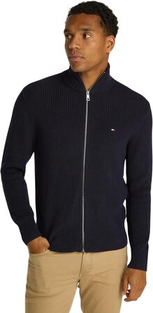 Кардиган Tommy Hilfiger чоловічий з блискавкою, білий (Ivory), розмір XL, колір Desert Sky