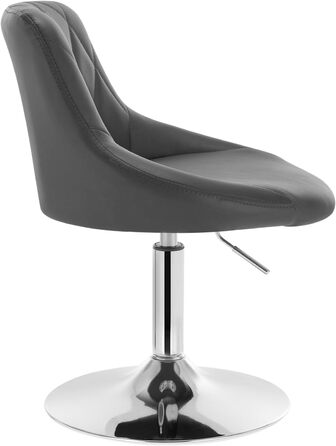 Adjustable Swivel Bar Stool with Backrest - Dark Green Faux Leather - WOLTU BH242dgn-2