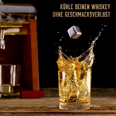 Carafe Set - Whiskey Gift Set - Gifts for Men - Men's Gifts Gift - Birthday Gift for Men - Ship Decanter 1100ML, Gift Box, 2 Whiskey Glasses, 4 Whiskey Stones