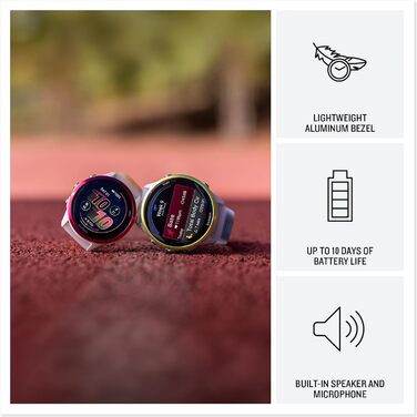 Garmin Forerunner 570: GPS-годинник для бігу та триатлону з AMOLED-дисплеєм, 47 мм, сірий, з чорним ремінком