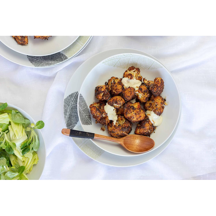 Сервіз MÄSER 931215 для 6 осіб, 30 предметів, білий порцеляновий посуд без обідків