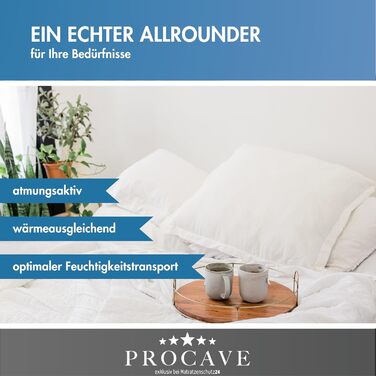 Ковдра PROCAVE Micro-Comfort 240x220 см всесезонна мікрофібра, стьобана, м'яка, для ліжка