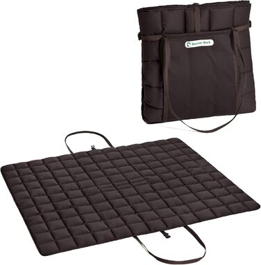 Чохол для собаки та власника Doctor Bark: практичний дорожній килимок, підходить для алергіків, прання при 95°C, розміри (X-Large, Коричневий)