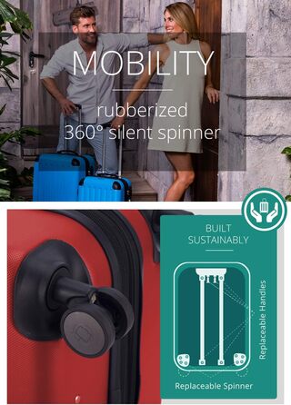 Набір валіз Hauptstadtkoffer Spree, аква-зелений, для дорослих, унісекс