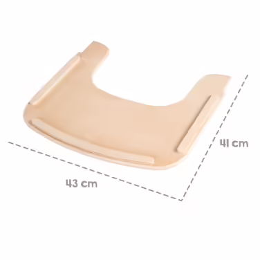 Roba Wooden Activity Board - Extension & Accessories for Sit Up Flex High Chair - Compatible with Belt System and High Chair Cushions - from 6 Months Natural