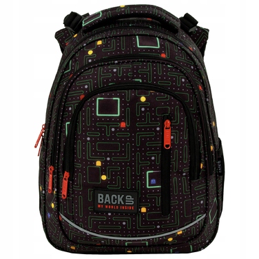 Багатовідсінковий шкільний рюкзак Back Up, чорний, 24 л