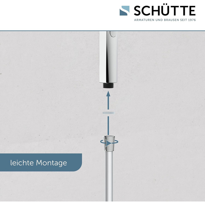 SCHÜTTE Hand Shower SAMOA RAIN | Jet Stream Technology | Showerhead with over 300 nozzles | 3 adjustable spray patterns | Anti-limescale showerhead for the shower | White