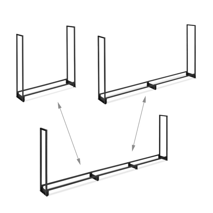 Relaxdays Firewood Rack with Cover