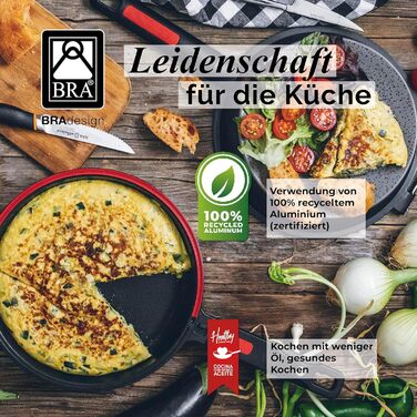 Набір кухонного посуду BRA Premiere 9 предметів з антипригарним покриттям, з алюмінію, знімні ручки, PFOA-free, для всіх типів плит та духовок