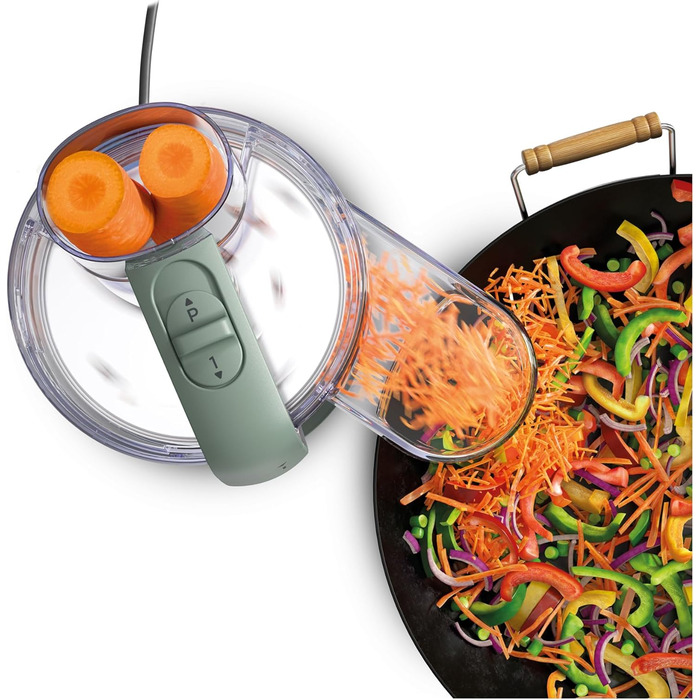 Кухонний комбайн Kenwood MultiPro Go FDP22.130GY, 900 Вт, компактний, блакитний, 1.3 л