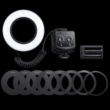 GODOX RING72: LED кільцеве світло для макрозйомки та портретів, 5600K, гнучке, 360°