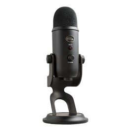 Blue Yeti USB Мікрофон для запису, стрімінгу, подкастів, геймінгу - Чорний
