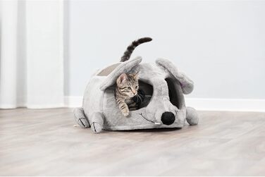 Будиночок-печера для котів Trixie Lukas 35x33x65 см, сірий