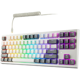 Механічна клавіатура TECWARE Phantom+ 87 клавіш RGB з Wraith-червоними перемикачами (чорна)
