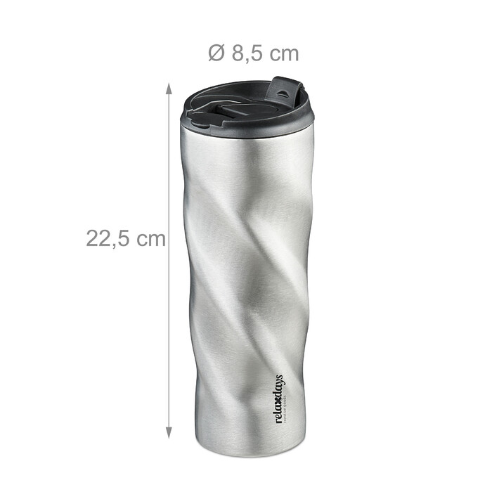 Relaxdays Stainless Steel Thermobecher (Thermos Cup) 500ml