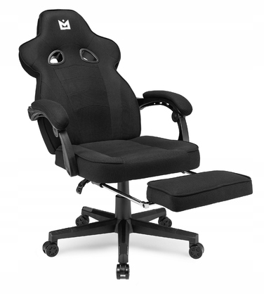 Ігрове крісло IMBA seat Emperor, тканина, чорне