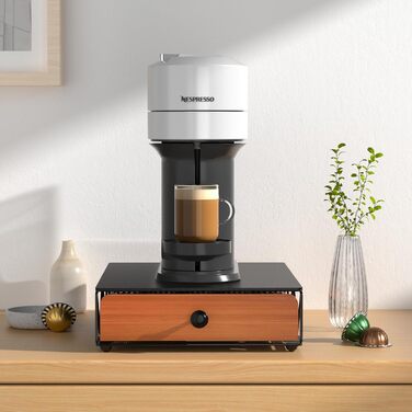 Тримач для капсул кави Nespresso Vertuo та Dolce Gusto на 50 капсул, металевий, чорний