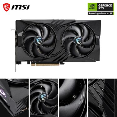 Відеокарта MSI GeForce RTX 5060 GAMING OC 8GB GDDR7, PCIe 5.0, HDMI 2.1b, DisplayPort 2.1b