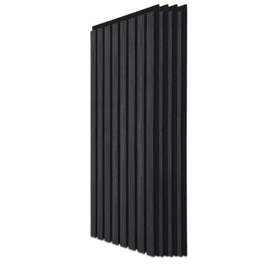 Акустичні 3D-панелі Art3d для шумоізоляції (4 шт), шпонований дерево з фетром, 60x30 см, колір Сірий дуб