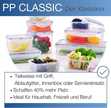 LocknLock PP CLASSIC Storage Box with Lid and Handles | 361 x 274 x 212 mm | 100% Airtight | Semi-transparent Storage Container | Storage Container with Lid for Household Items (16 L (Pack of 2))