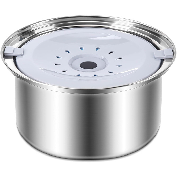 Нержавійна миска для собак з захистом від протікання, 2L Преміум миска для води для собак та котів, миска для пиття без обливання, великий об'єм 2L (3L об'єм)