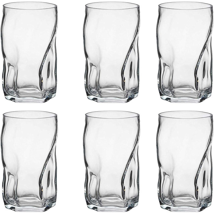 Bormioli Rocco 340440 Sorgente Shot Glass, Schnapsglas, Stamper, 70ml, Glass, transparent, set of 6