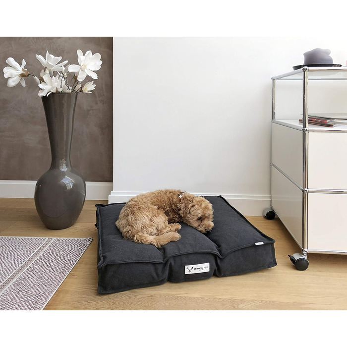 Килимок для собак JAMAXX PDB1086 (M) 65x55 см, антрацит, м'яка та зручна підстилка для собак, знімний чохол