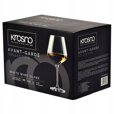 Набір келихів для білого вина Chardonnay Krosno Avant-Garde, 560 мл, 6 шт.