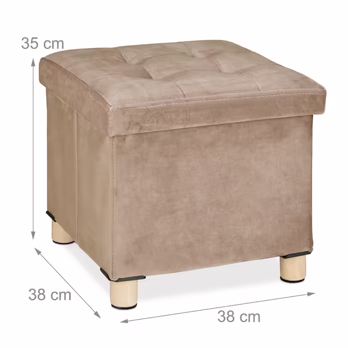 Relaxdays Ottoman with Tray