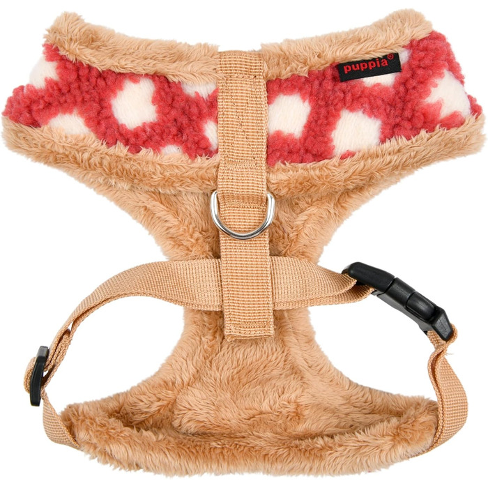 Нашийник для собак Puppia Huxley, теплий зимовий, леопардовий принт, регульований, синій, розмір M, для малих та середніх собак