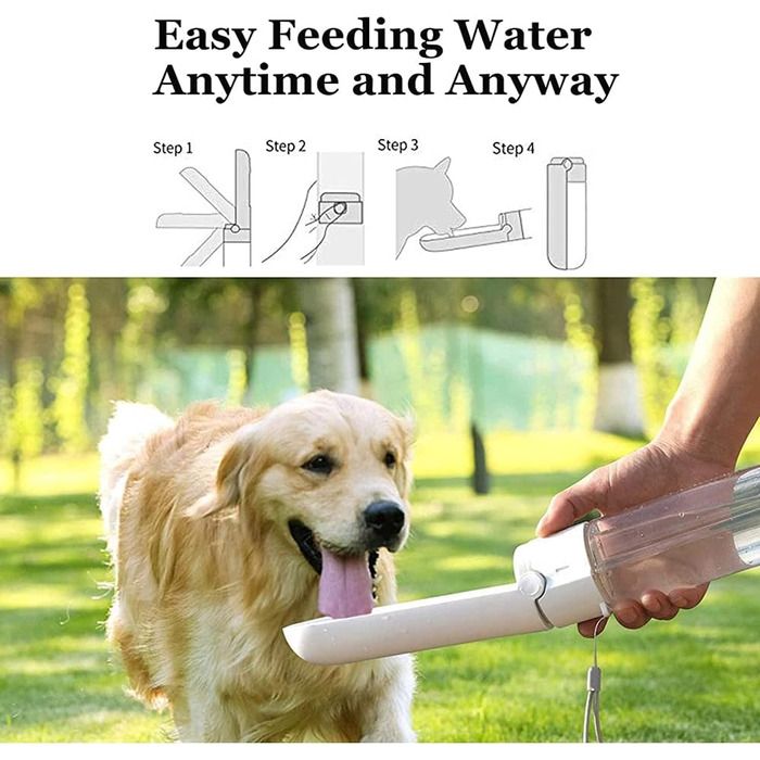 Складана пляшка для води для собак та котів, портативна, для прогулянок, подорожей та активного відпочинку
