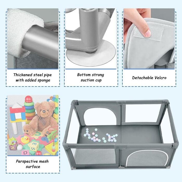 Клітка-забіг для цуценят з дверцятами, 180 x 120 x 66 см. Міцна клітка-забіг для цуценят та маленьких собак з надійного нейлону, легко миється, для використання в приміщенні та на вулиці.