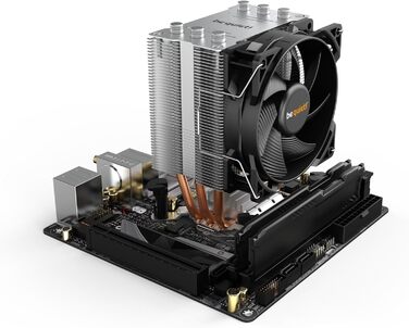 Система охолодження CPU be quiet! Pure Rock Slim 2, 130W TDP, 3 Heatpipes, 92mm вентилятор PWM, Slim Tower