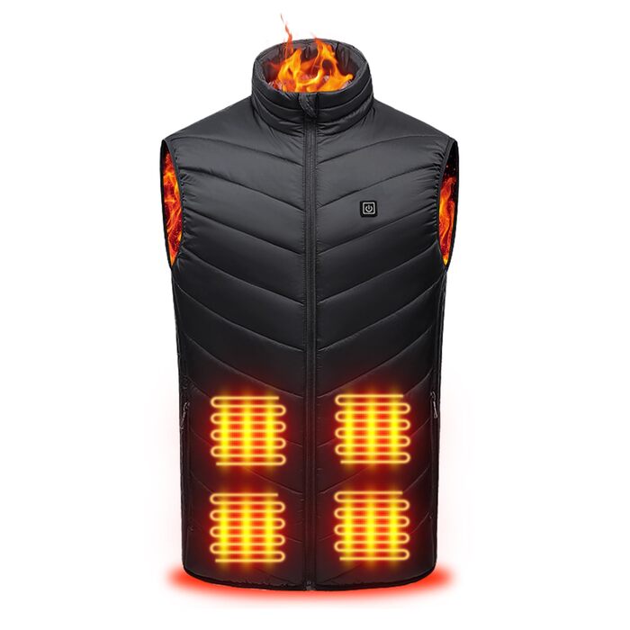Обогреваемый жилет с Powerbank, легкий и перезаряжаемый жилет, умный жилет, мужской обогреваемый жилет, для мужчин и женщин