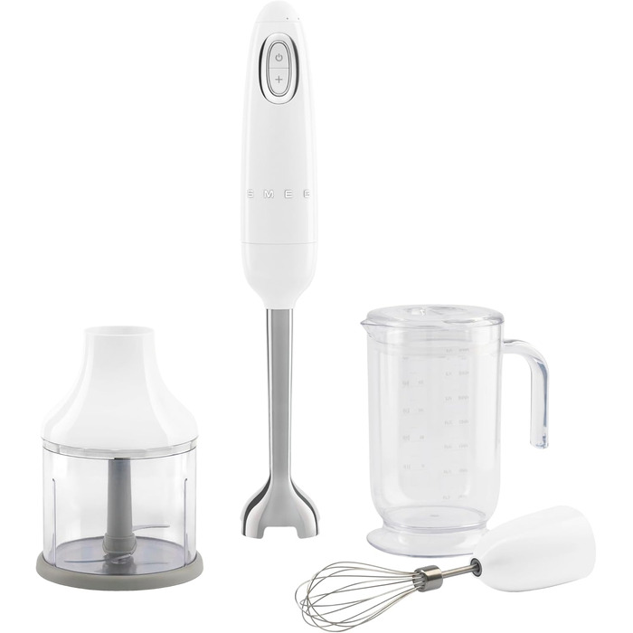 Блендер Smeg HBF03PBEU Stabmixer, пастельний (білий)