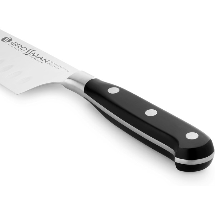 Ніж кухонний Grossman Elite Pro Santoku 29 см з нержавіючої сталі, ергономічна ручка