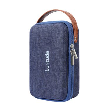 Органайзер для кабелів Luxtude: кейс для зберігання кабелів, зарядних пристроїв та Powerbank (Blue)