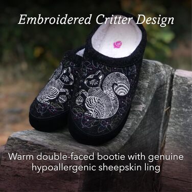 Тапочки жіночі Acorn Hoodback з вишивкою, сірі, 39/40.5 EU