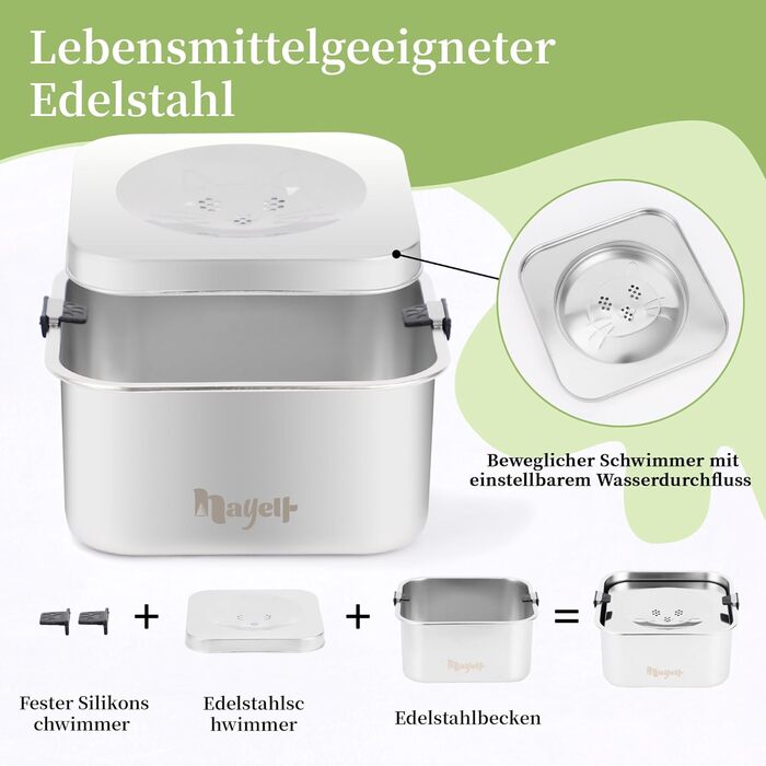 Миска для собак 3L без облизування, миска для пиття з нержавіючої сталі 304, миска для собак з неслизьким дном, для середніх та маленьких собак, придатна для миття в посудомийній машині