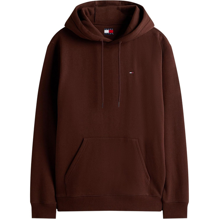 Чоловічий худі Tommy Jeans Regular Fit з капюшоном, флісовий, колір Rich Brown (XL)