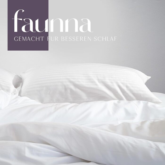 Комплект наволочок Faunna 40x80 см, 100% довговолокниста бавовна, тихі та дихаючі, 4 шт.