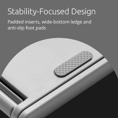 Підставка для ноутбука Kensington EasyRiser Go: регульована висота та кут, вентиляційні отвори, антиковзаючі накладки (до 17 дюймів)