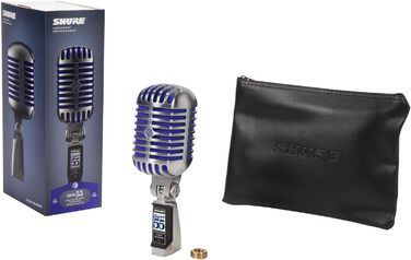 Мікрофон Shure Super 55 Deluxe - вінтажний динамічний суперкардіоїдний мікрофон, легендарний вигляд, класичний звук, міцний литий корпус
