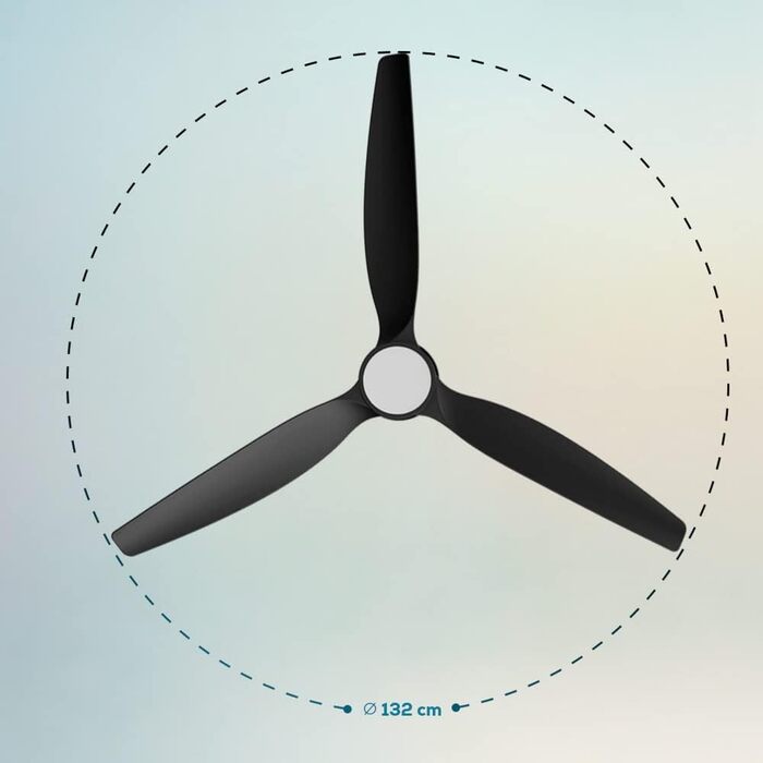Стельовий вентилятор Cecotec EnergySilence Aero 5275 DarkWood з LED підсвіткою та пультом, 40W, 52 дюйми, DC мотор, зимовий/літній режим