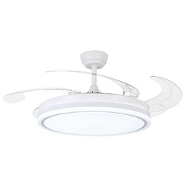 Вентилятор стельовий BEL AIR HOME Asgard 108 см з LED підсвіткою, пультом, DC мотор, білий