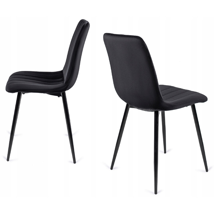 Стілець Mebel Elite, велюр, чорний, 1 шт.