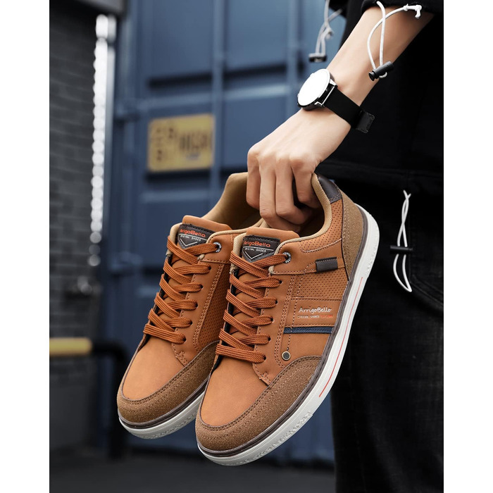 ARRIGO BELLO Кросівки чоловічі для активного відпочинку, спорту та прогулянок. Розміри 41-46 (44 EU), колір: коричневий (C1)