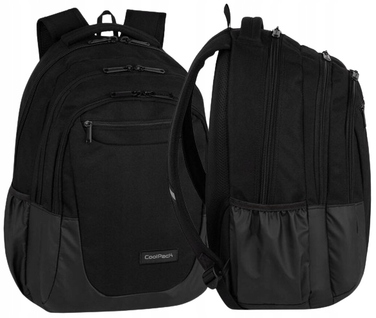 Великий місткий підлітковий шкільний рюкзак Soul Black CoolPack, чорний